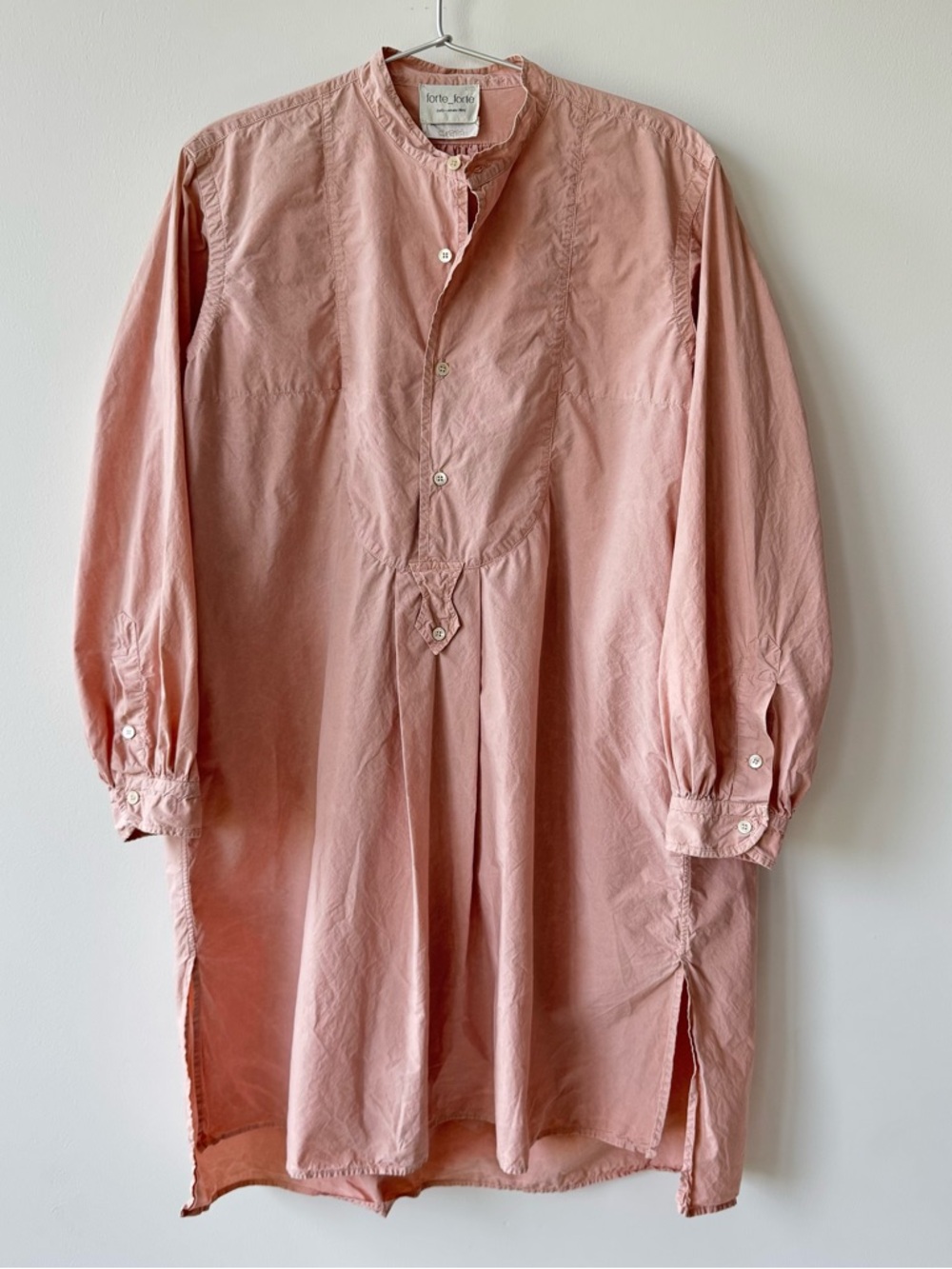 Forte_Forte 100% Cotton Tunic Style Shirt Dress in Dusty Pink - Size 2US